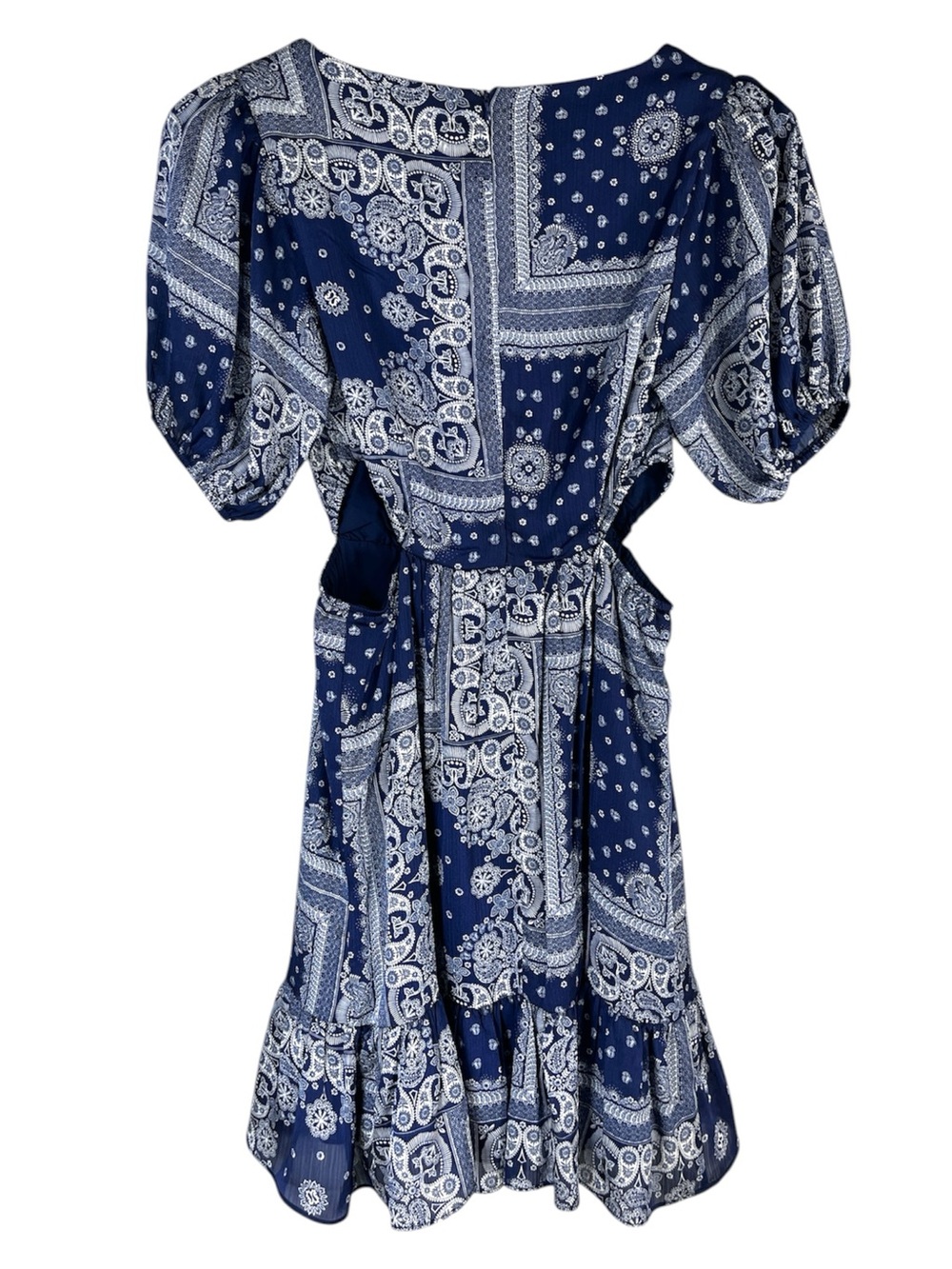 NWT BCBGeneration Women's Fit and Flare Short Dress Short Puff Sleeve Size XS - Picture 9 of 11